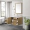 James Martin Vanities Laurent 36in Single Vanity, Light Natural Oak w/ 3 CM White Zeus Top 545-V36-LNO-3WZ - alternate 7